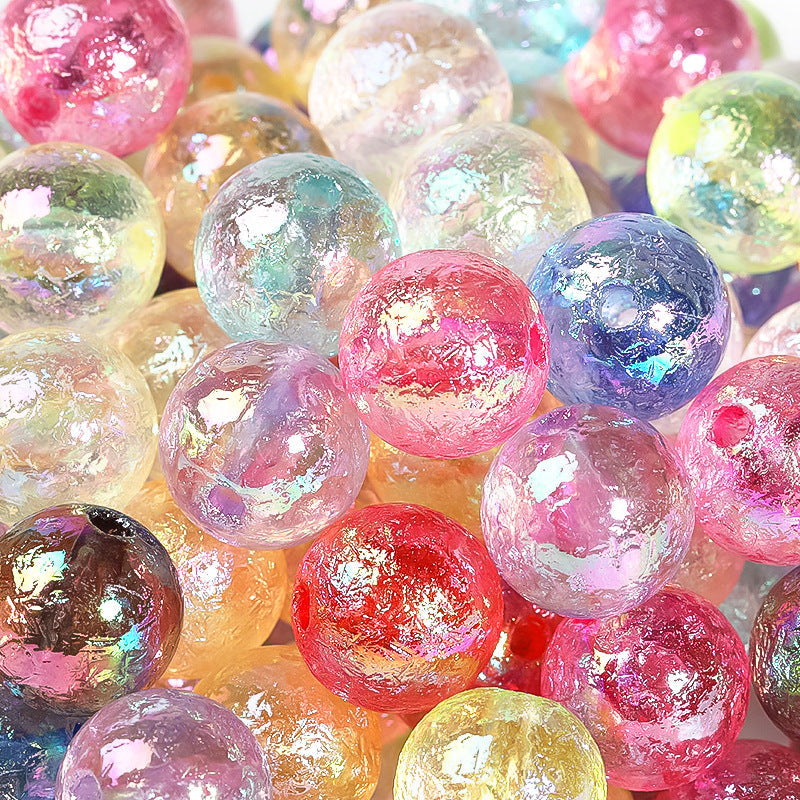 16mm Acrylic Cracked Beads-50PCS