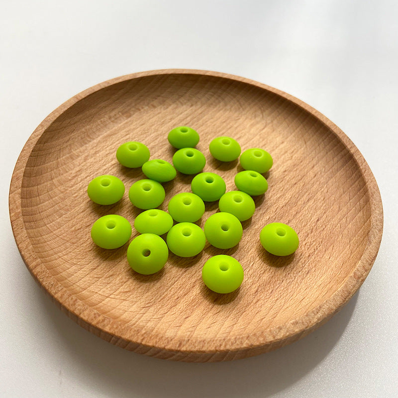 Small Beads 12MM DIY Abacus Beads Silicone-100PCS