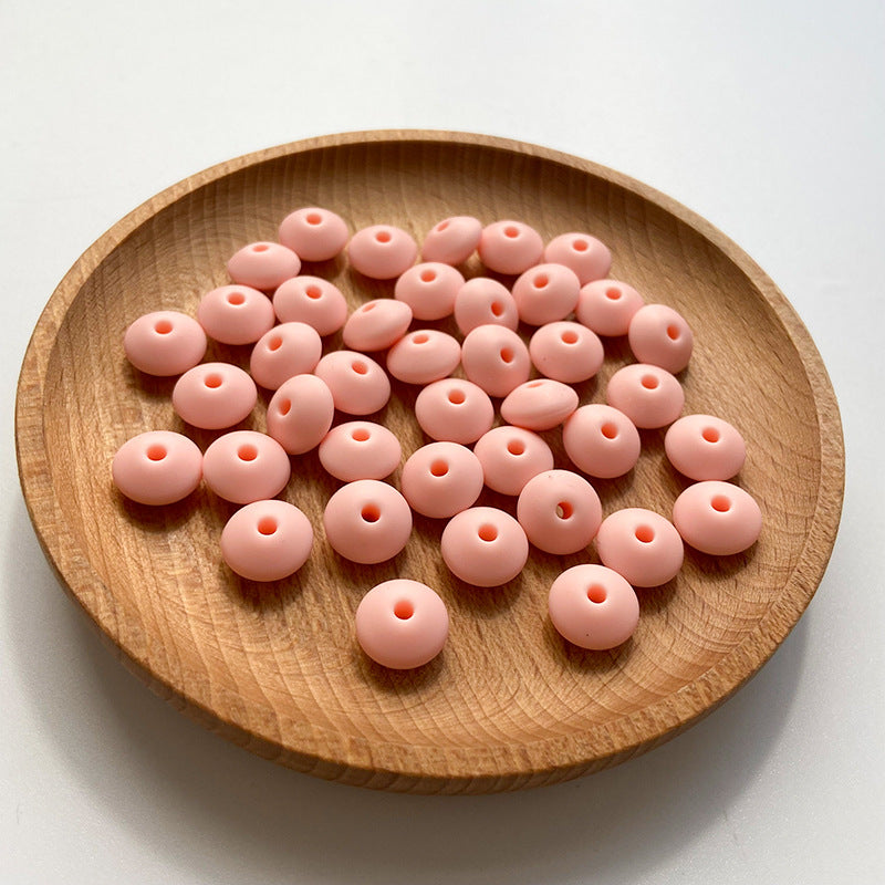 Small Beads 12MM DIY Abacus Beads Silicone-100PCS