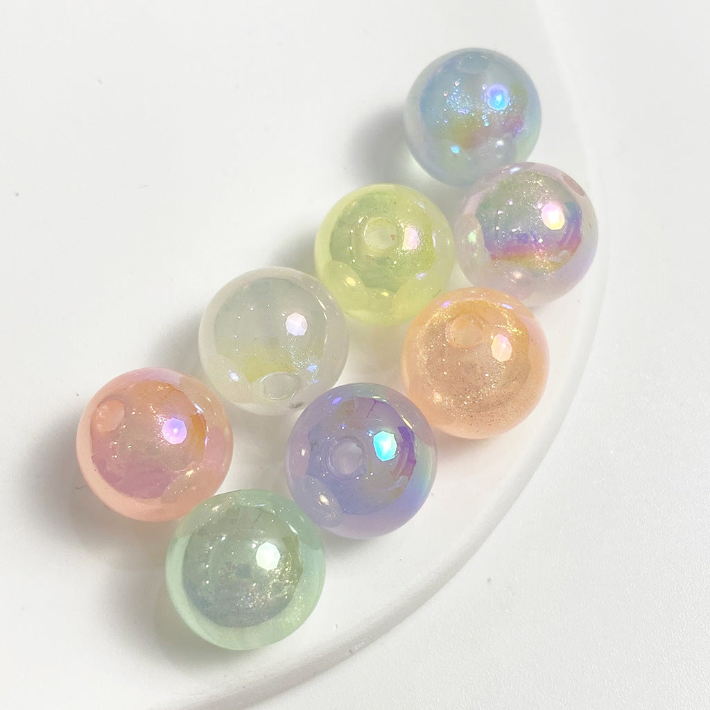 16mm Mapei Luminous Light Flash Round Colorful Beads-50PCS