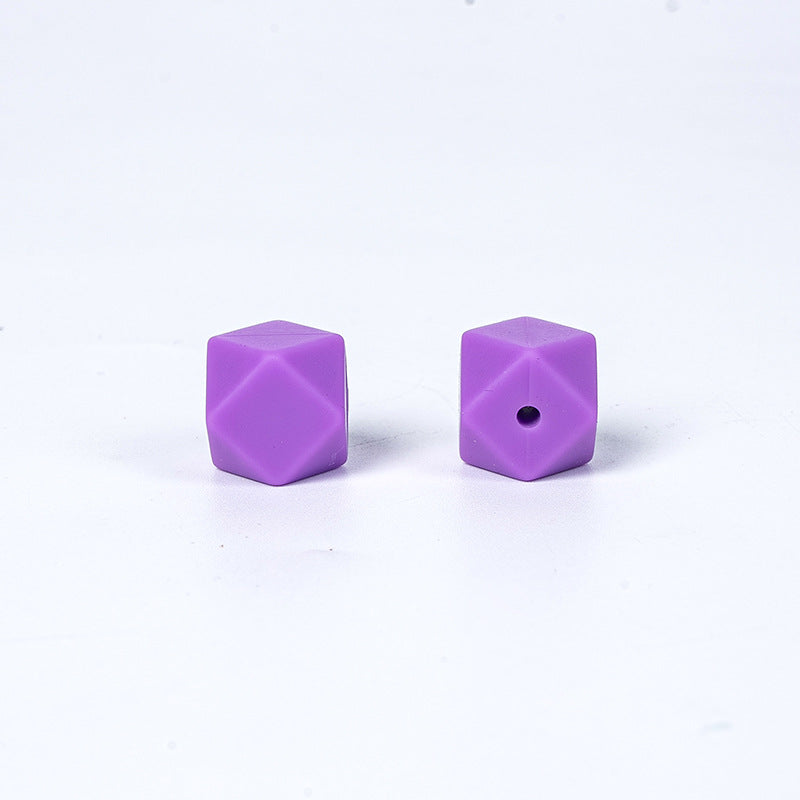 17mm Hexagonal Shape Silicone Beads-50PCS