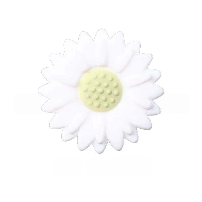 Flatback Little Daisy Silicone Focal Beads for DIY Pens Keychains