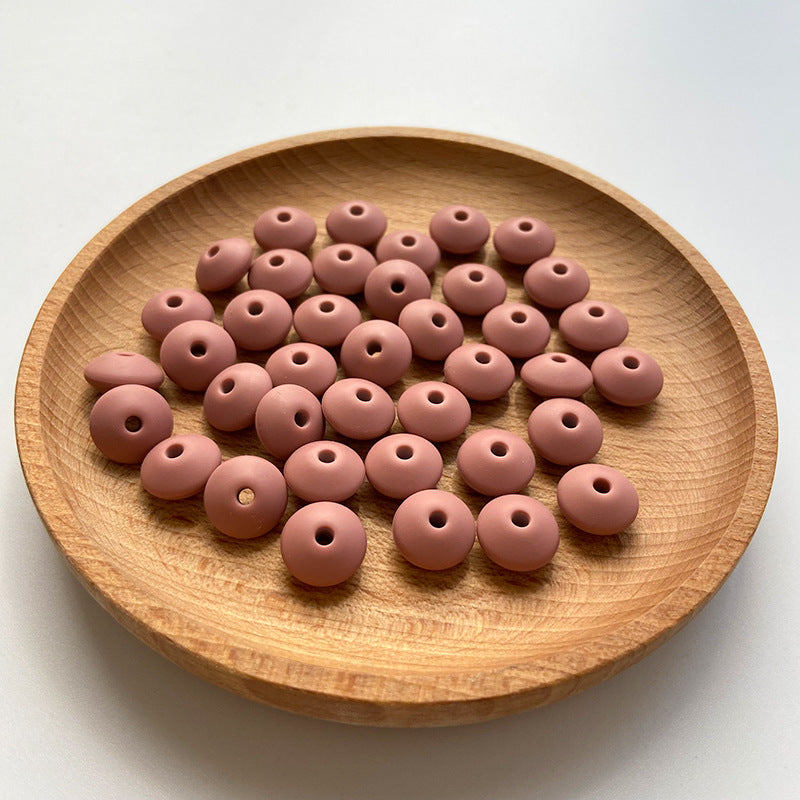 Small Beads 12MM DIY Abacus Beads Silicone-100PCS