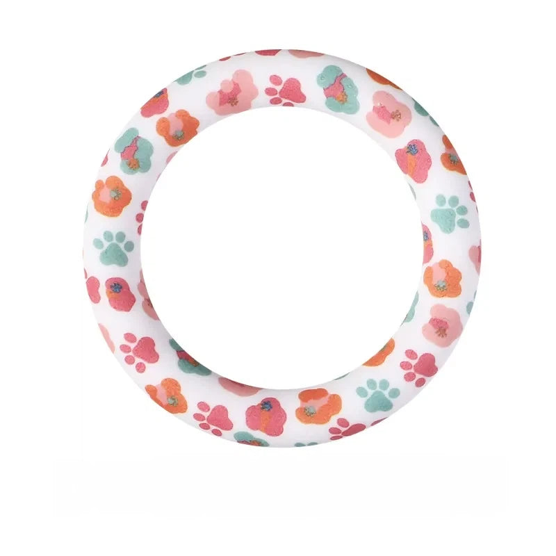 65MM Circular Ring Silicone Focal Beads for DIY Pens Keychains