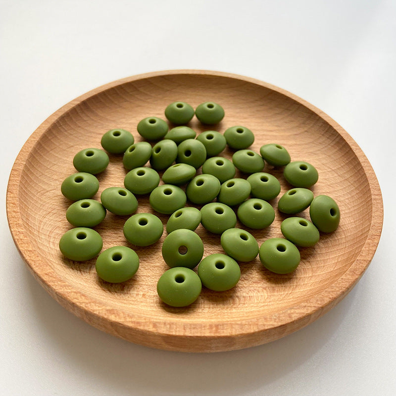 Small Beads 12MM DIY Abacus Beads Silicone-100PCS