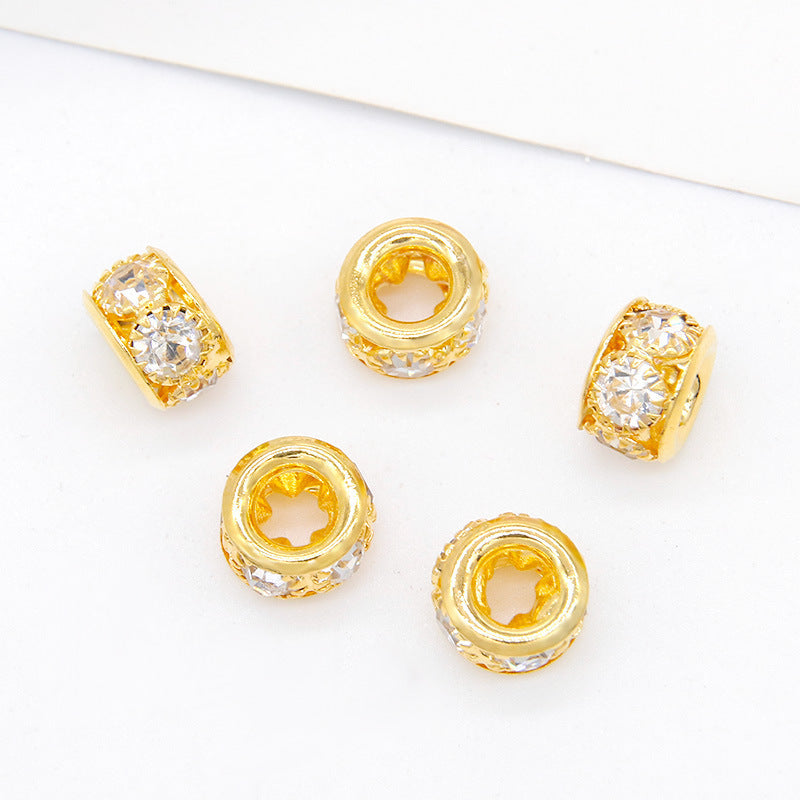 12mm Rhinestone Spacer Beads-50PCS