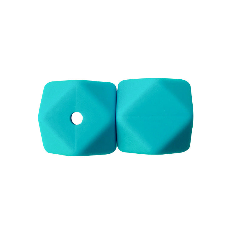 17MM 50PCS Hexagon DIY Colorful Beads Silicone-50PCS