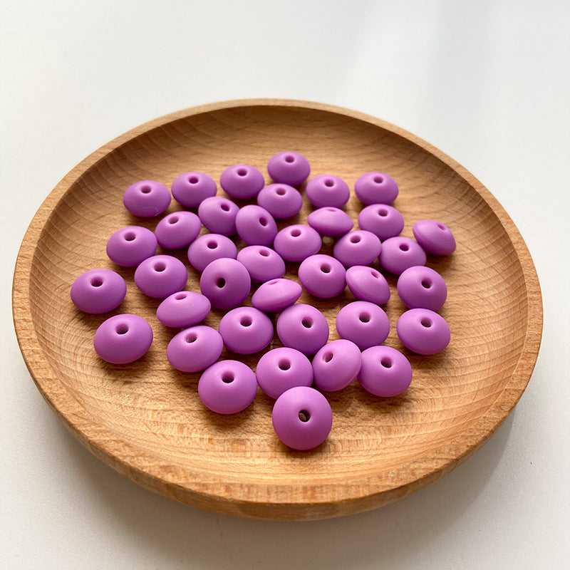 Small Beads 12MM DIY Abacus Beads Silicone-100PCS
