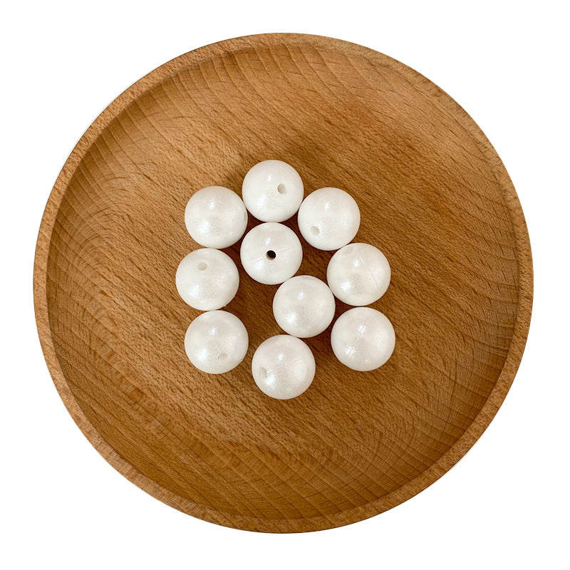 15MM Fine Shiny Silicone Round Beads-50PCS