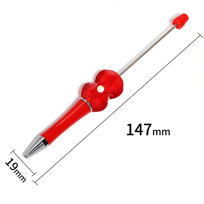 Beadable Pens Pastal Color Diamond DIY Ballpoint Pen - 5PCS