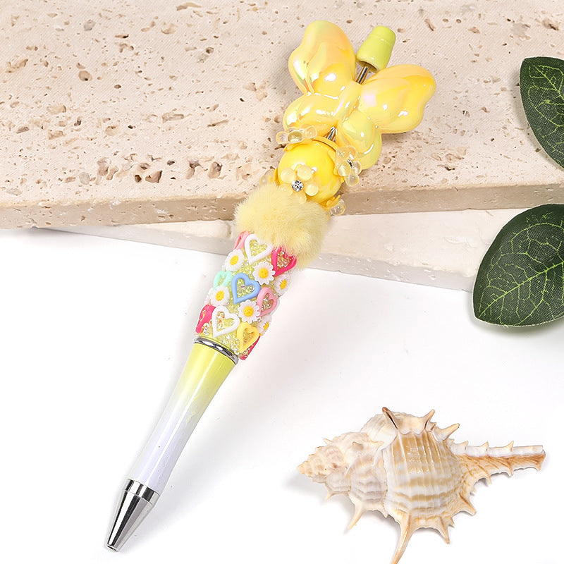 Heavy Point Drilled Resin Flower Center Hole Receptacle Acrylic Beads-30PCS