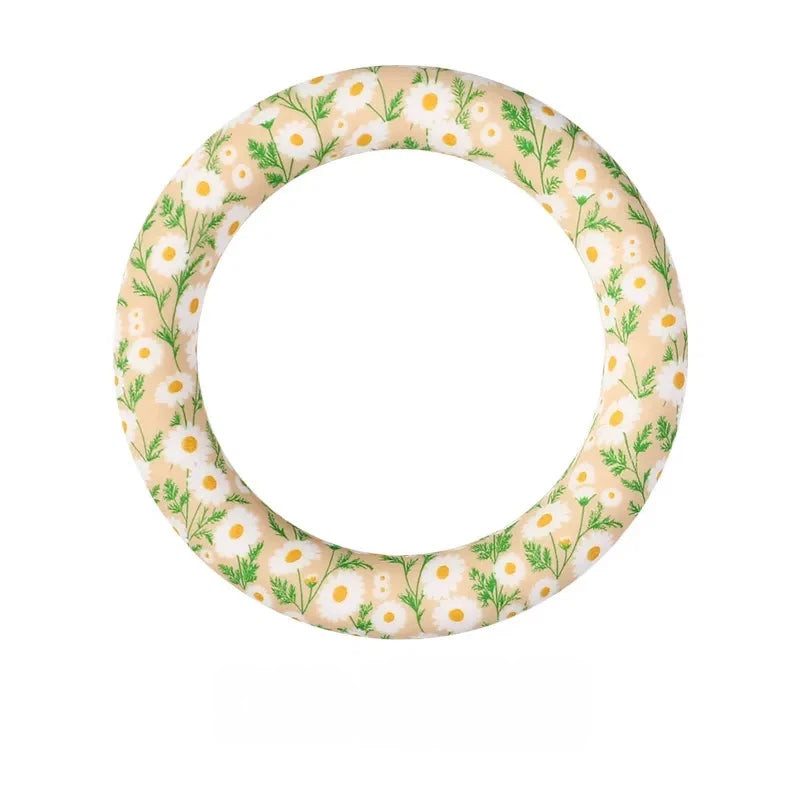 65MM Circular Ring Silicone Focal Beads for DIY Pens Keychains