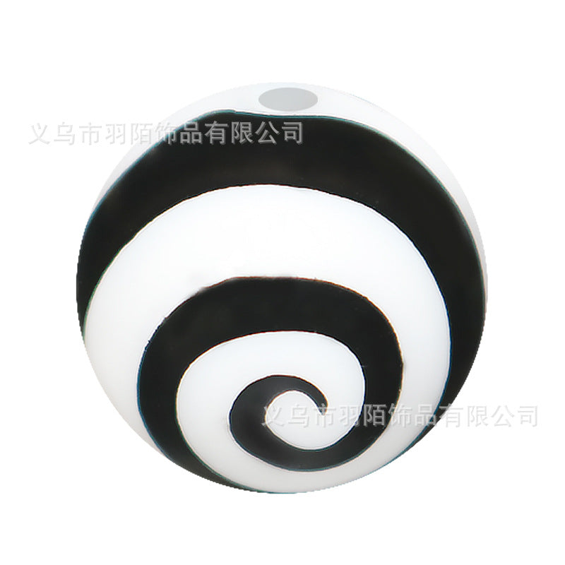 15mm Leopard Print Silicone Balls-50PCS