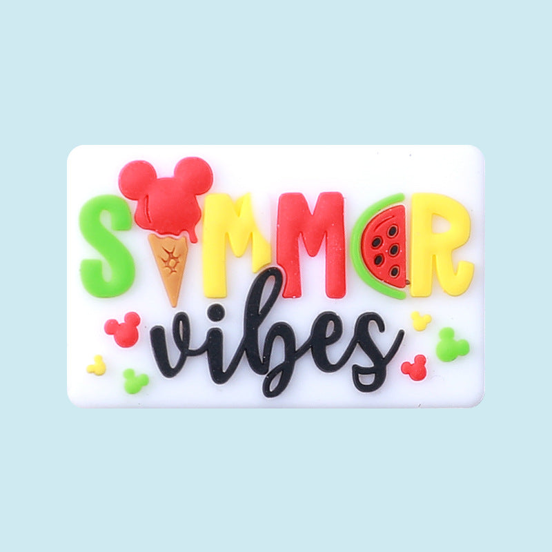 Cartoon Dwarf Creative Alphabet Gnome Silicone Beads-10PCS
