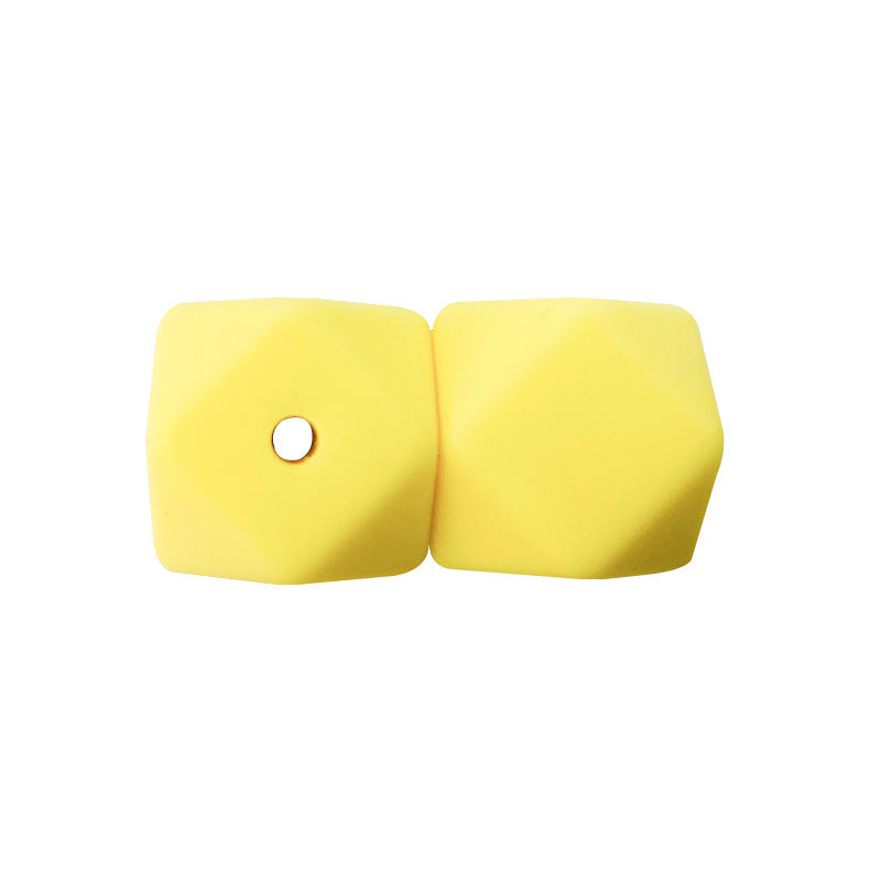 17MM 50PCS Hexagon DIY Colorful Beads Silicone-50PCS