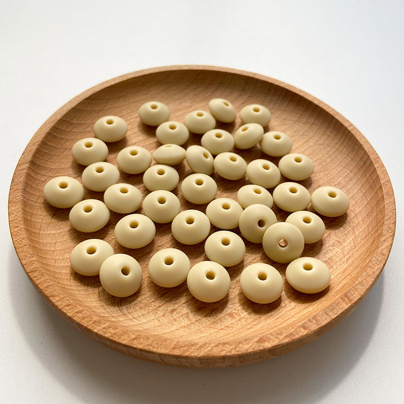 Small Beads 12MM DIY Abacus Beads Silicone-100PCS