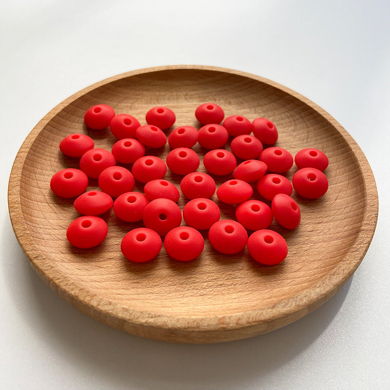 Small Beads 12MM DIY Abacus Beads Silicone-100PCS