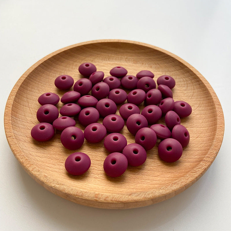 Small Beads 12MM DIY Abacus Beads Silicone-100PCS