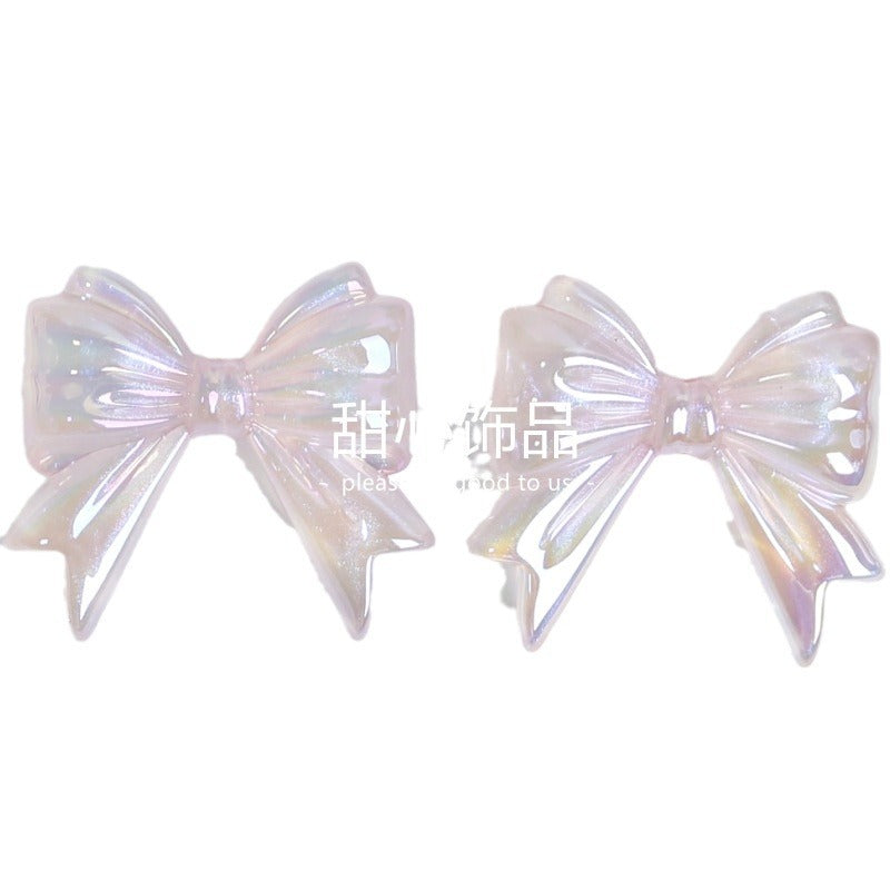 Starry Sky Bright Galaxy Bow Tie Diy Mobile Phone Chain Bag Pendant Jewelry-50PCS