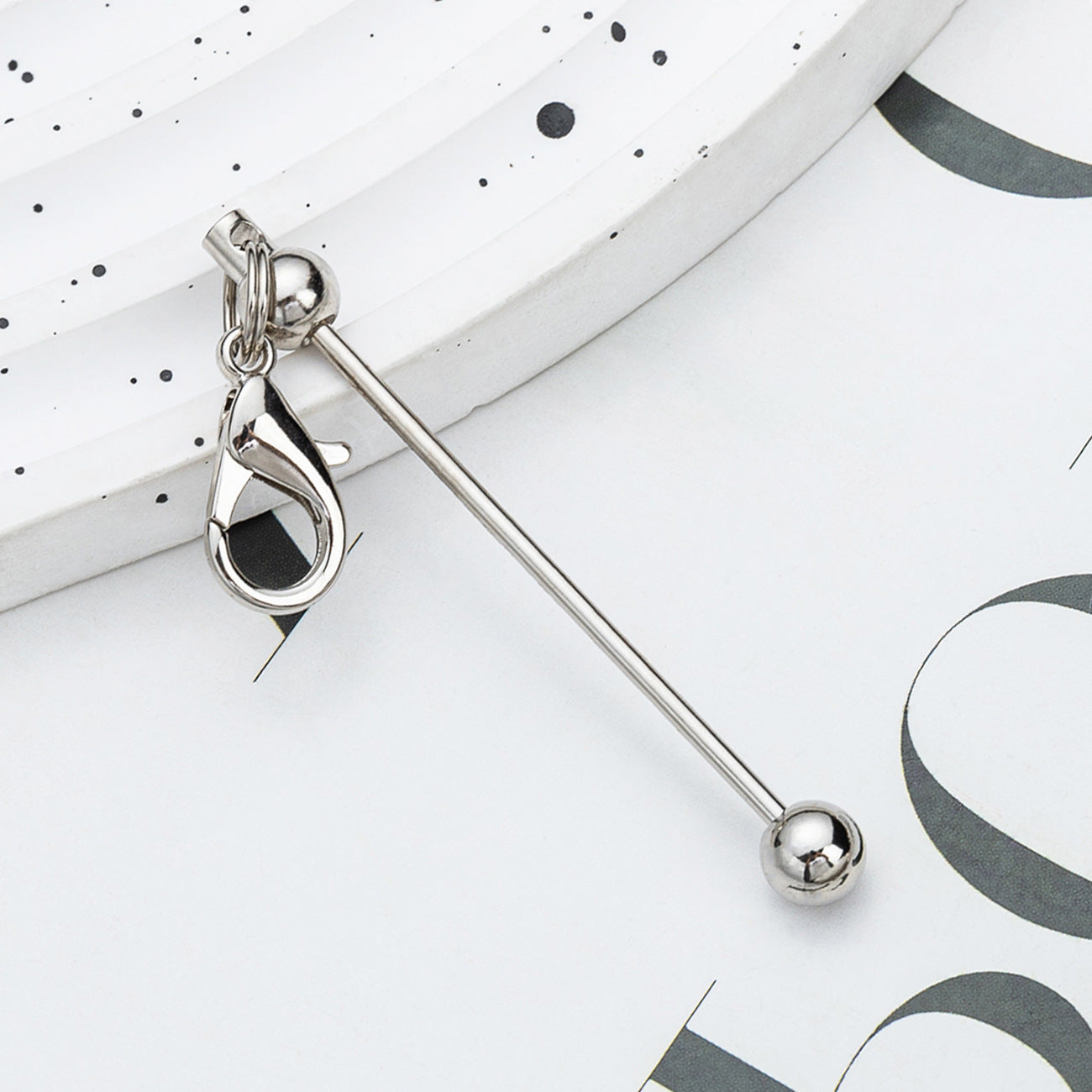 Creative Diy Mini Beaded Candy Color Keychain-2PCS