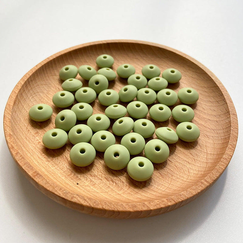 Small Beads 12MM DIY Abacus Beads Silicone-100PCS