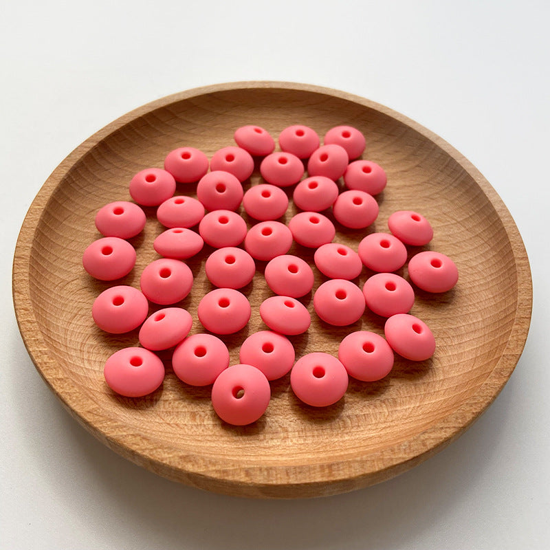 Small Beads 12MM DIY Abacus Beads Silicone-100PCS