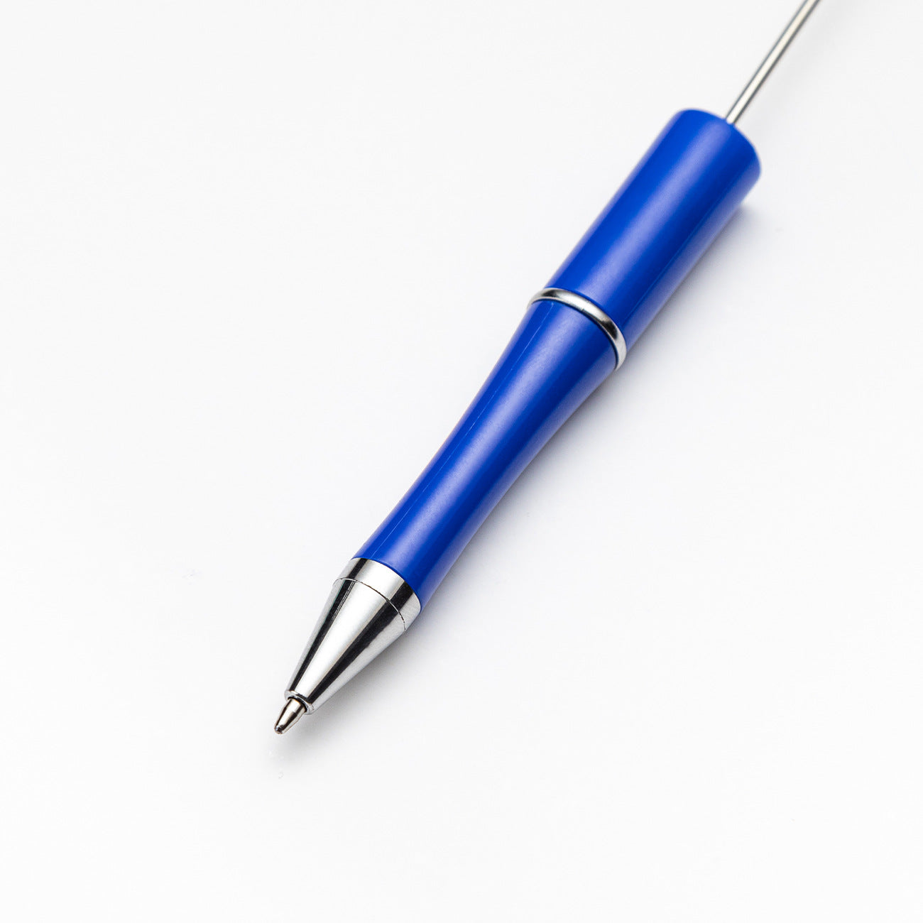 Creative Beadable Pens Retractable Buckle Plastic Easy Pull Buckle Ballpoint Pen-2PCS