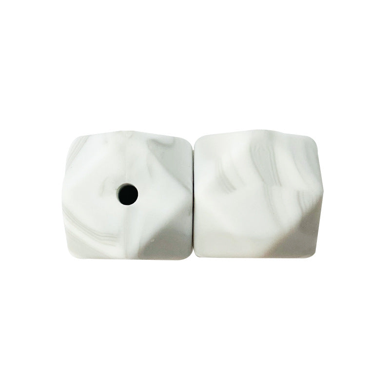 17MM 50PCS Hexagon DIY Colorful Beads Silicone-50PCS