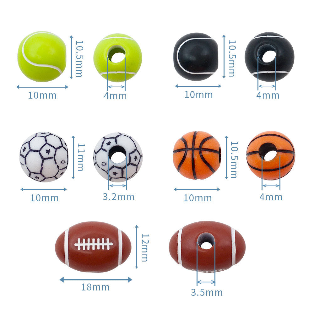 Creative 10MM Acrylic Ball Beads-50PCS