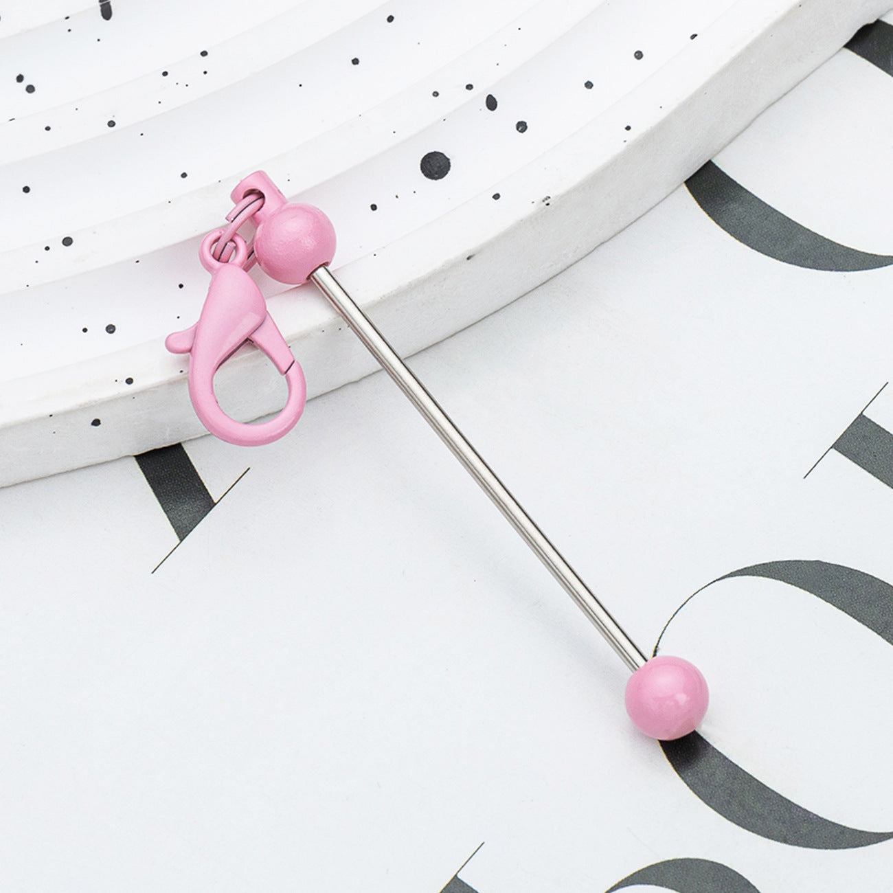 Creative Diy Mini Beaded Candy Color Keychain-2PCS