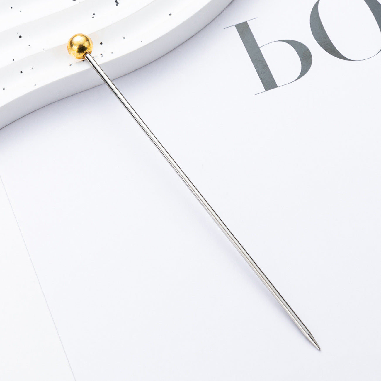 Creative Stainless Steel Cake Test Kitchen Thermometer Cake Biscuit Baked Test Needle Diy Baking Tools 4.5 Inch-10PCS