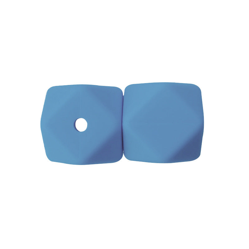 17MM 50PCS Hexagon DIY Colorful Beads Silicone-50PCS