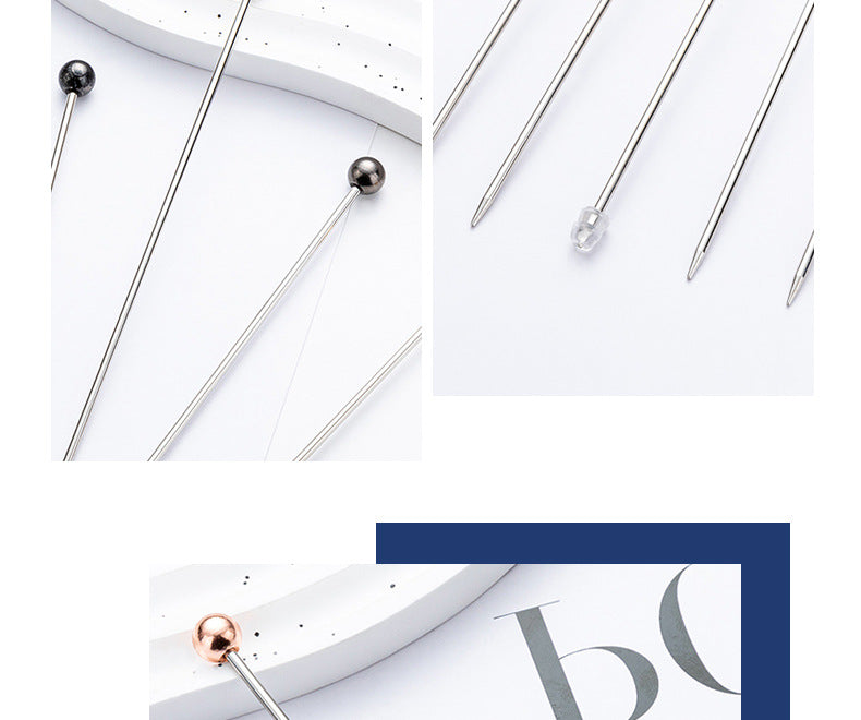 Creative Stainless Steel Cake Test Kitchen Thermometer Cake Biscuit Baked Test Needle Diy Baking Tools 4.5 Inch-10PCS