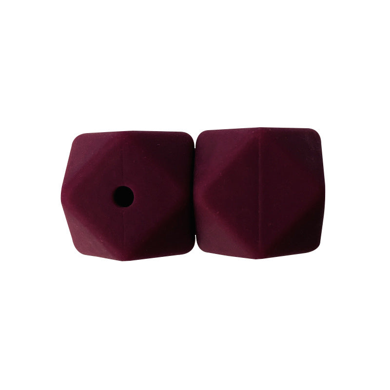 17MM 50PCS Hexagon DIY Colorful Beads Silicone-50PCS