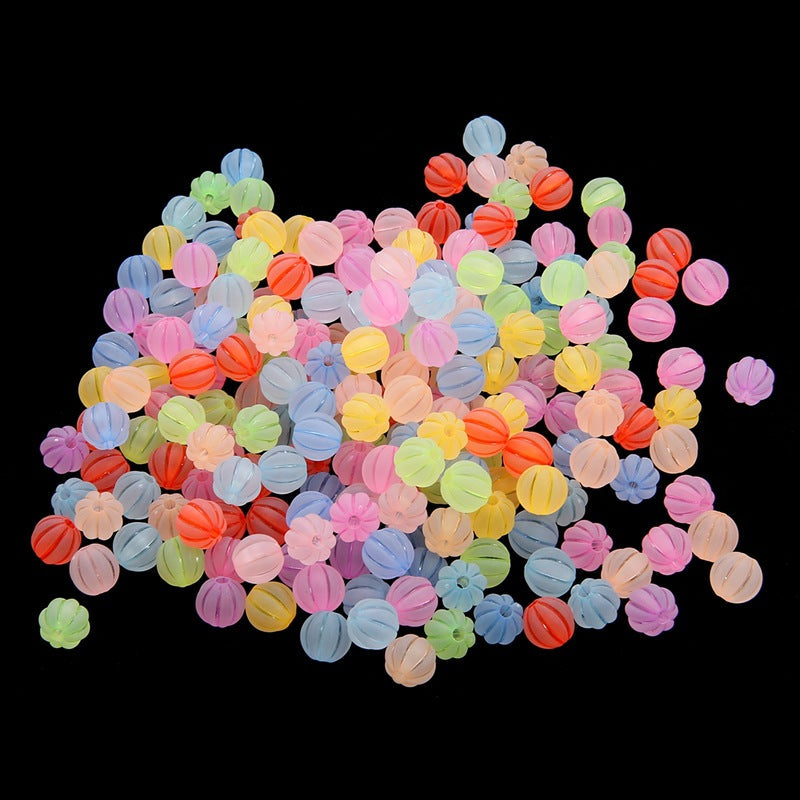 Creative Candy Color Beads Mid Beads Acrylic Pumpkin Beads-100PCS