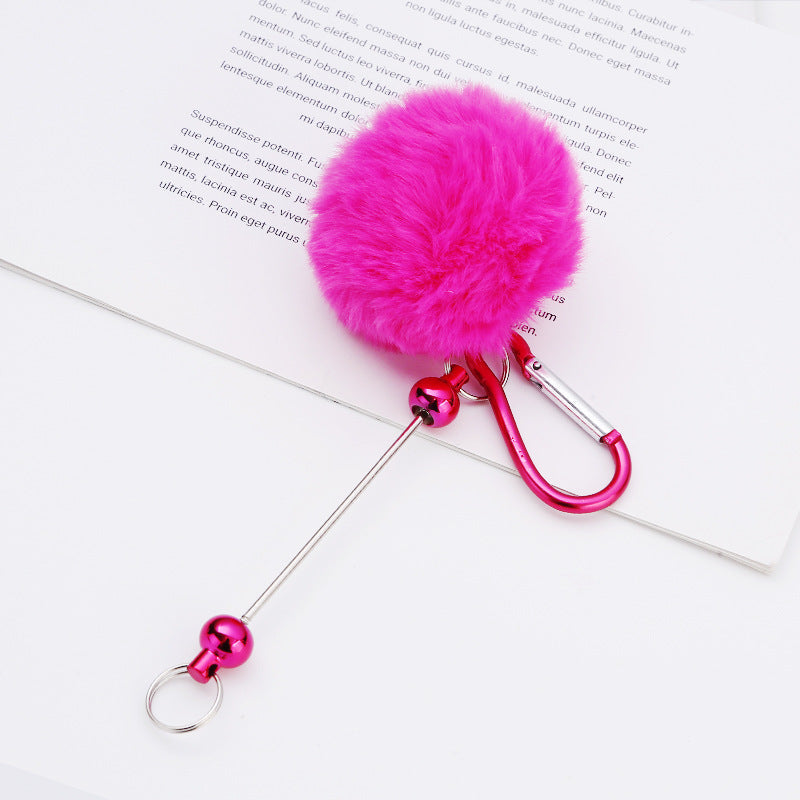 Creative New DIY Plush Pendant Mountaineering Keychain-2PCS