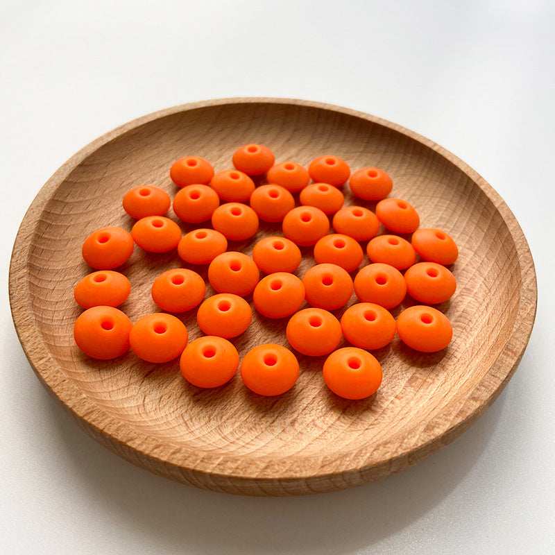 Small Beads 12MM DIY Abacus Beads Silicone-100PCS