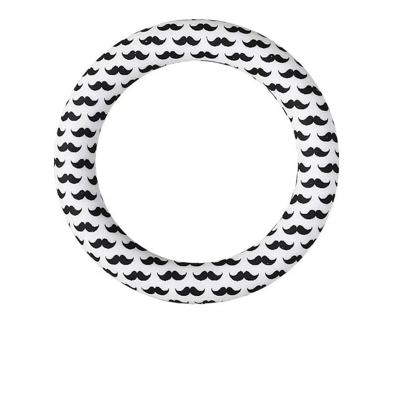 65MM Circular Ring Silicone Focal Beads for DIY Pens Keychains