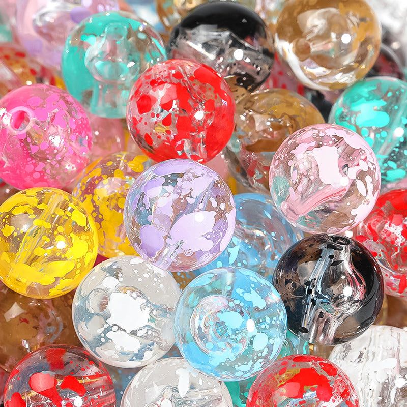 16mm Acrylic Cracked Beads-50PCS