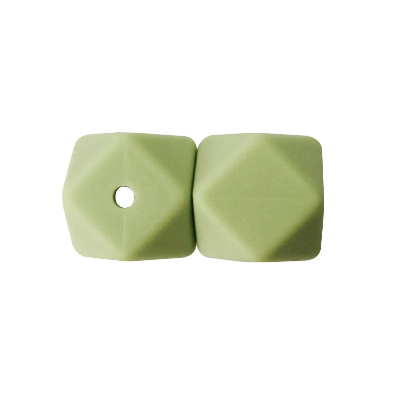 17MM 50PCS Hexagon DIY Colorful Beads Silicone-50PCS