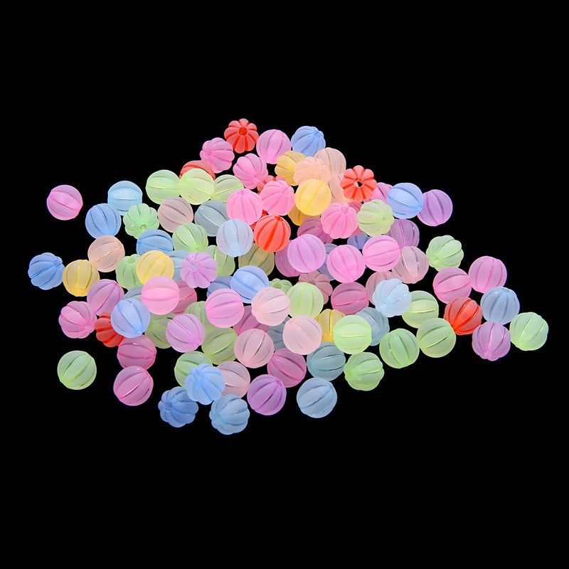 Creative Candy Color Beads Mid Beads Acrylic Pumpkin Beads-100PCS