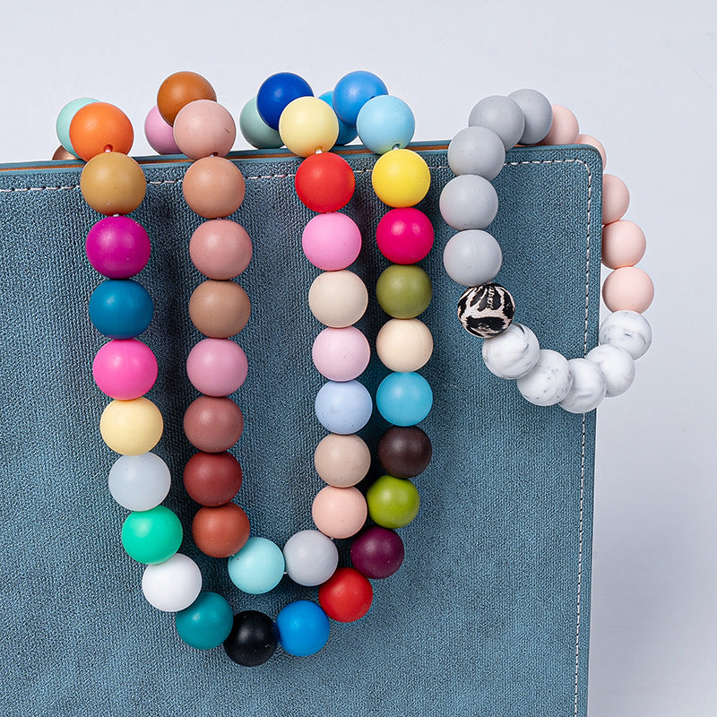 Creative 15mm Silicone Beads-50PCS