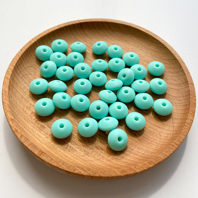 Small Beads 12MM DIY Abacus Beads Silicone-100PCS