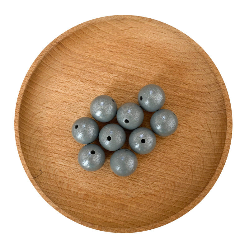 15MM Fine Shiny Silicone Round Beads-50PCS