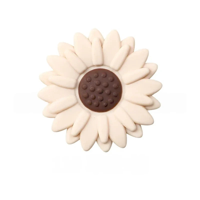 Flatback Little Daisy Silicone Focal Beads for DIY Pens Keychains