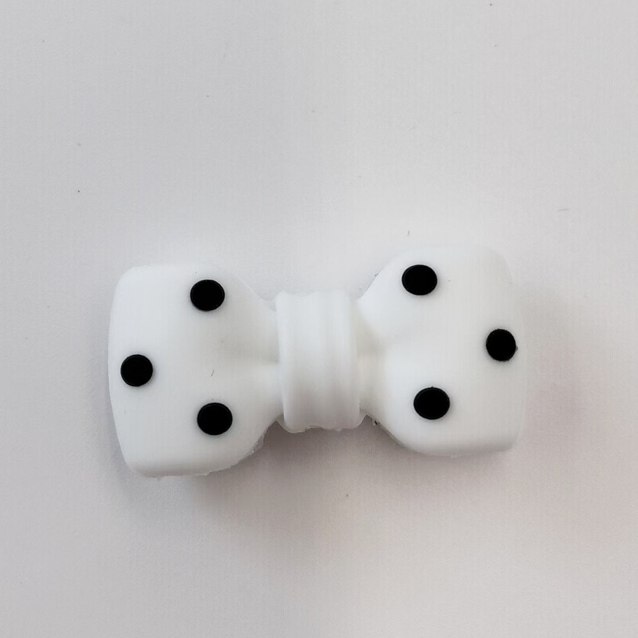 3D Black Dot Red Dot Bow New Three-dimensional Silicone Cute Cartoon DYI Beads-10PCS