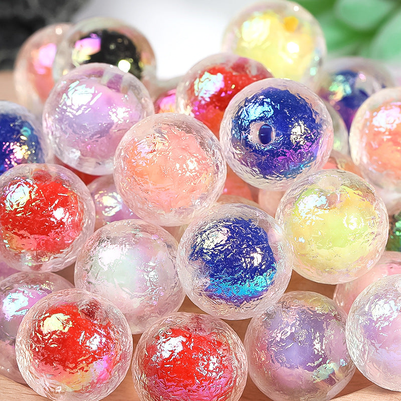 16mm Acrylic Cracked Beads-50PCS