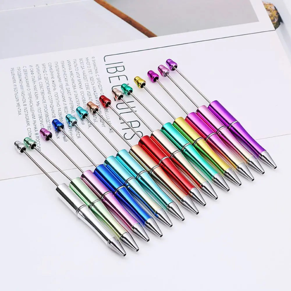 Plastic UV Electroplating Gradient Pen DIY Handmade Beadable Pen