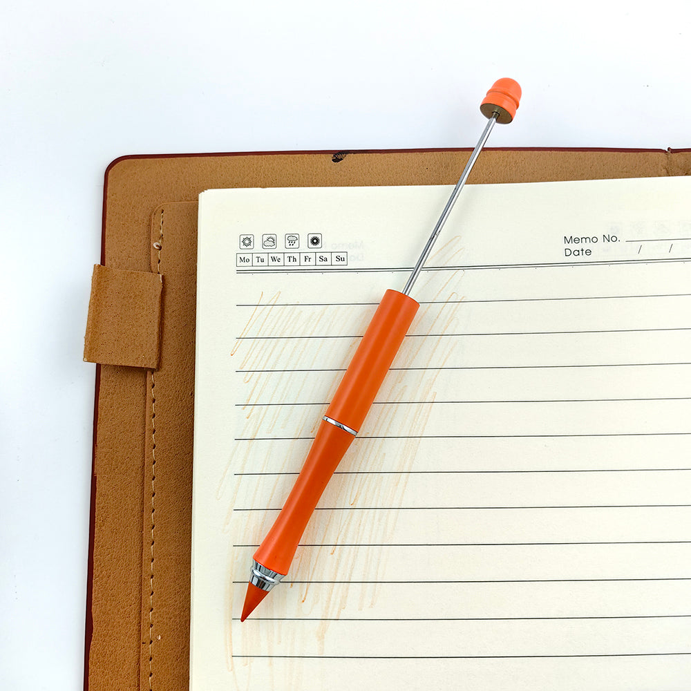 Creative Beadable Pencils Metal Colored Eternity With Eraser-2PCS