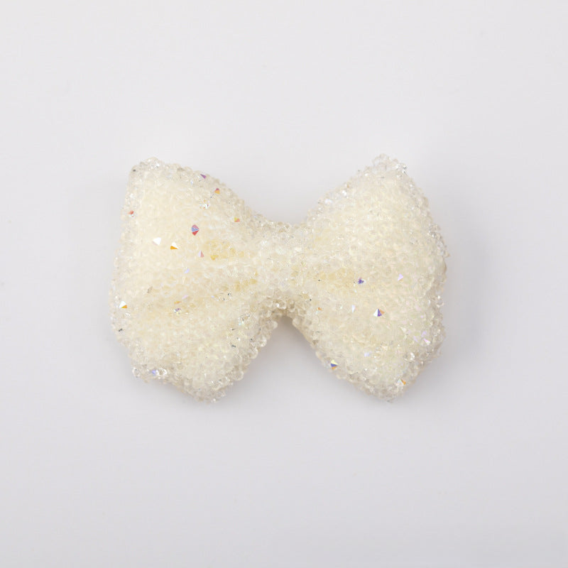 Acrylic Large Bow Tie, Sugar Bead String-2PCS